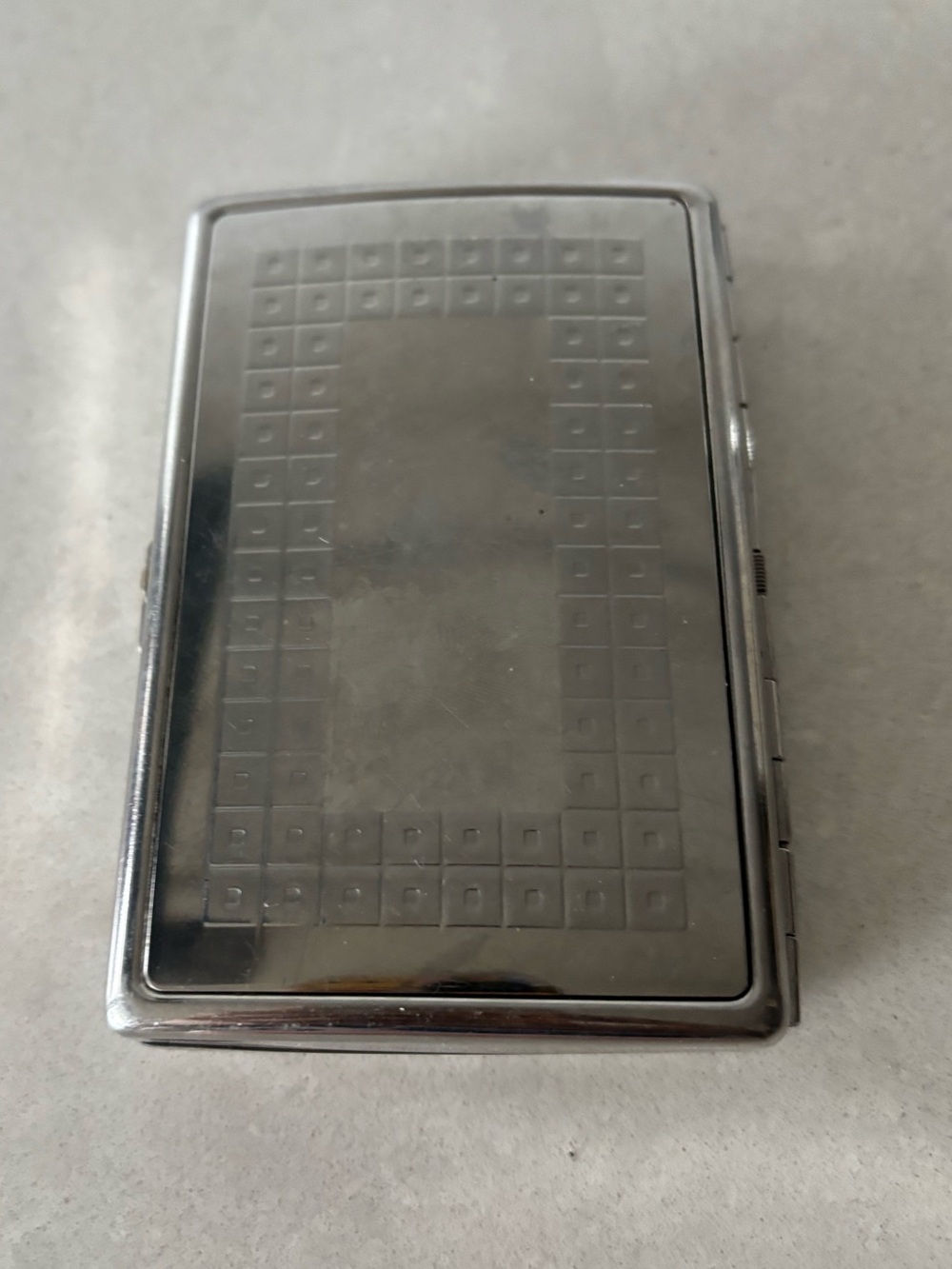 🔮Vintage🔮Slim Silver Metal Cigarette Case -Stainless Steel